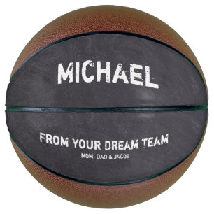 Dream Team Persoonlijke naam Chalkboard etching Basketbal