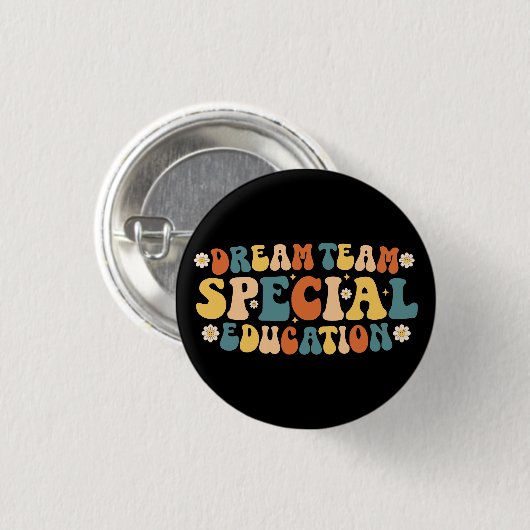 Dream Team Special Education Ronde Button 3,2 Cm (Voorkant /achterkant)