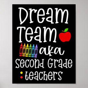 Dream team tweede klas Fun Teachers Terug naar Sch Poster