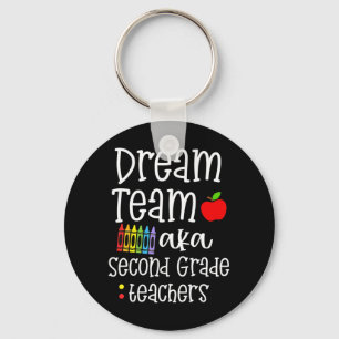 Dream team tweede klas Fun Teachers Terug naar Sch Sleutelhanger