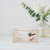 Dream Travel Agency visitekaartje (Staand voorkant)