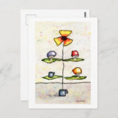 Dream Tree Waterverf Briefkaart (Voorkant / Achterkant)