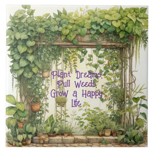 DREAM TRELLIS TILE TEGELTJE (Voorkant)