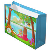 Dream Uitzicht Gift Bag Groot Cadeauzakje (Voorkant Gekanteld)