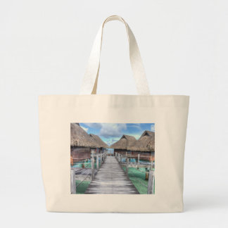Dream Vacation Bora Overwater Bungalows Grote Tote Bag