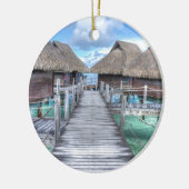 Dream Vacation Bora Overwater Bungalows Keramisch Ornament (Links)