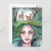 Dream van de Bossen Briefkaart (Voorkant / Achterkant)