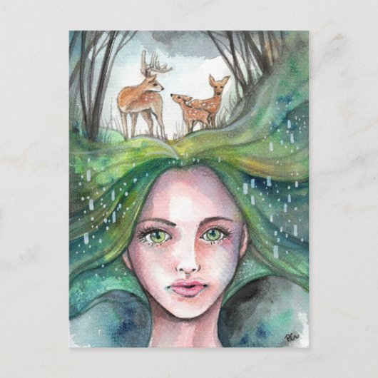 Dream van de Bossen Briefkaart (Voorkant)