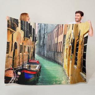 DREAM VAN VENICE Large Fleece Blanket