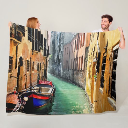 DREAM VAN VENICE Large Fleece Blanket (In situ)