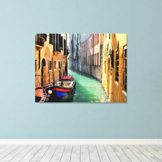 DREAM VAN VENICE Stretched Canvas Print (Insitu (Houten vloer))