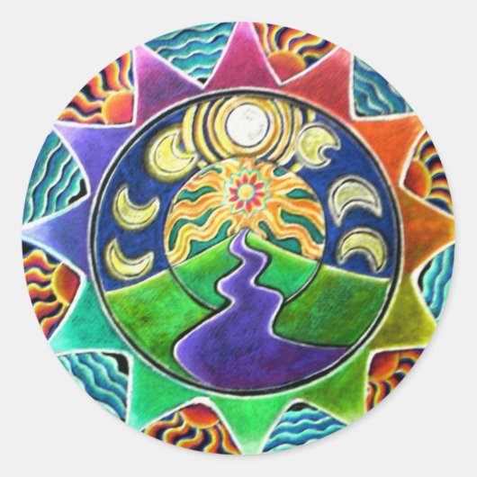 Dream Vision Mandala Sticker (Voorkant)