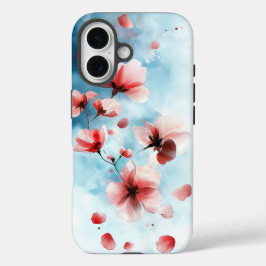 Dream Waterverf Blooming Sakura Telefoonhoesje iPhone 16 Hoesje
