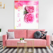 DREAM Waterverf Canvas Wrap Afdruk (Insitu (Woonkamer))