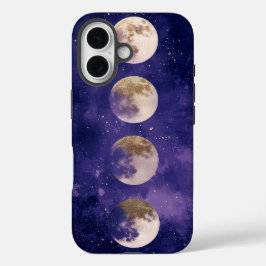 Dream Waterverf Moon Phase Telefoonhoes iPhone 16 Hoesje