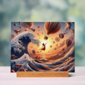 Dream Weaver's Journey: Fantasy-luchtballonnen Acryl Bord (Neutraal)