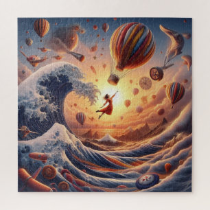 Dream Weaver's Journey: Fantasy-luchtballonnen Legpuzzel