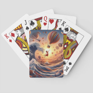 Dream Weaver's Journey: Fantasy-luchtballonnen Pokerkaarten