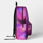 "Dream" White Script, Paarse Sparkles Bedrukte Rugzak (Links)