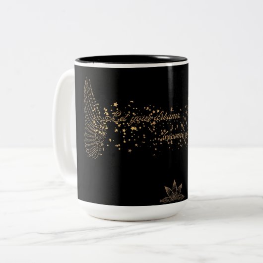 Dream Wings Mug à deux tons, 15 oz (Devant gauche)
