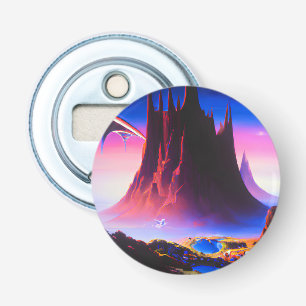 Dream World olieverfschilderij Button Flesopener