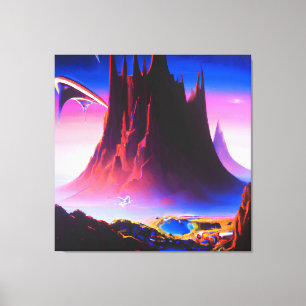 Dream World olieverfschilderij Canvas Afdruk