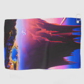 Dream World olieverfschilderij Golfhanddoek (Horizontaal)