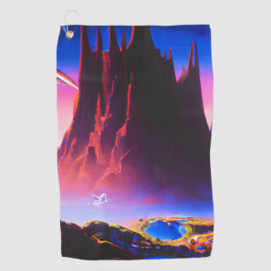 Dream World olieverfschilderij Golfhanddoek