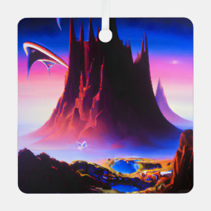 Dream World olieverfschilderij Metalen Ornament