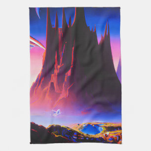 Dream World olieverfschilderij Theedoek
