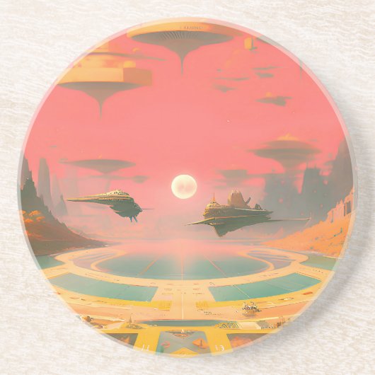 Dream World Zandsteen Onderzetter (Voorkant)