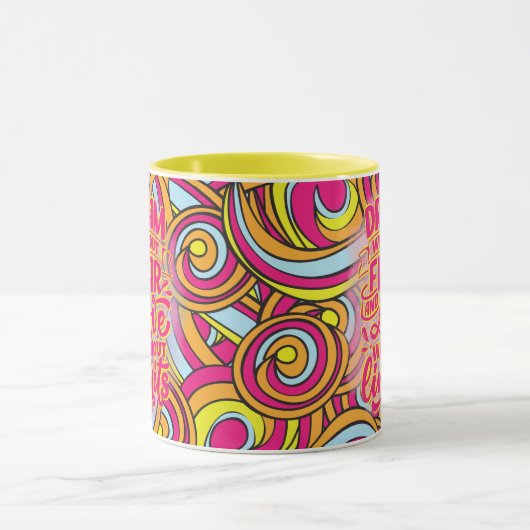 Dream zonder angst en liefde zonder grenzen! mok (Midden)