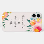 Dream zonder angst liefde zonder grenzen Case-Mate iPhone case (Achterkant (horizontaal))