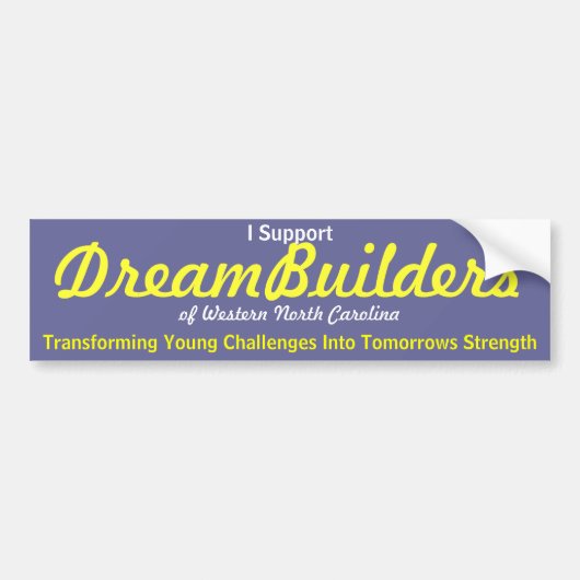 DreamBuilders Bumpersticker (Voorkant)