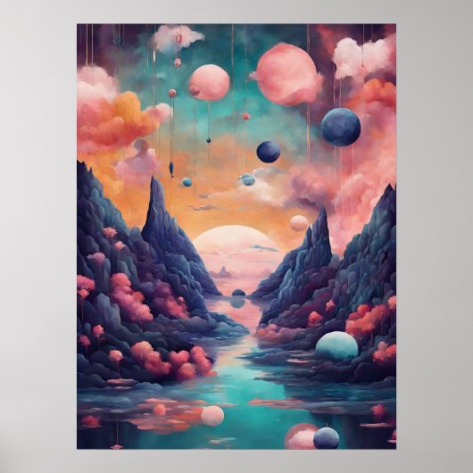 Dreamcape Surrealism Print Poster (Devant)