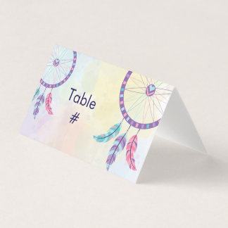 Dreamcatcher Birthday Celebration table number Kaart
