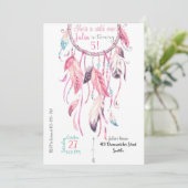 Dreamcatcher Birthday Invitation (Debout devant)