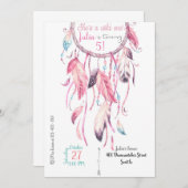 Dreamcatcher Birthday Invitation (Devant / Derrière)