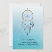 Dreamcatcher Blue Boy's Baby Shower Invitations (Dos)