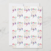 Dreamcatcher Boho Baby shower Invitation Tribal (Dos)