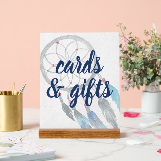 Dreamcatcher Boho Baby shower Sign Acryl Bord (Huwelijk)