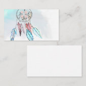 DreamCatcher Dreamcatchers Cartes de visite Abstra (Devant / Derrière)