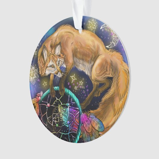 DreamCatcher Fox Ornament (voorkant)