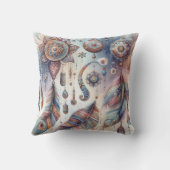Dreamcatcher in een Boheems thema Kussen (Achterkant)