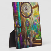  Dreamcatcher in Venster Paarse Boho Fotoplaat (Zijkant)