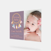 Dreamcatcher Nouveau bébé nouveau-né Faire-part de (Angle)