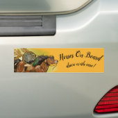 dreamcatcher-paard bumpersticker (Op auto)
