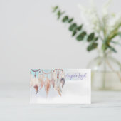 Dreamcatcher, Plume, Cartes de visite de style nat (Debout devant)