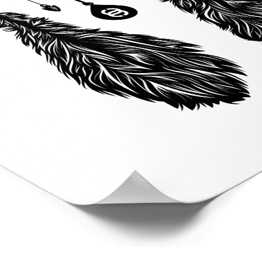 Dreamcatcher - Poster (Blanc) (Coin)