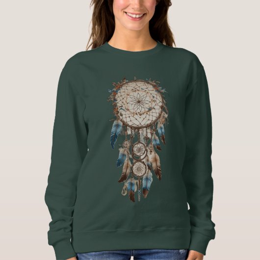 Dreamcatcher Serenity: Symbolisch T-shirt ontwerp (Voorkant)